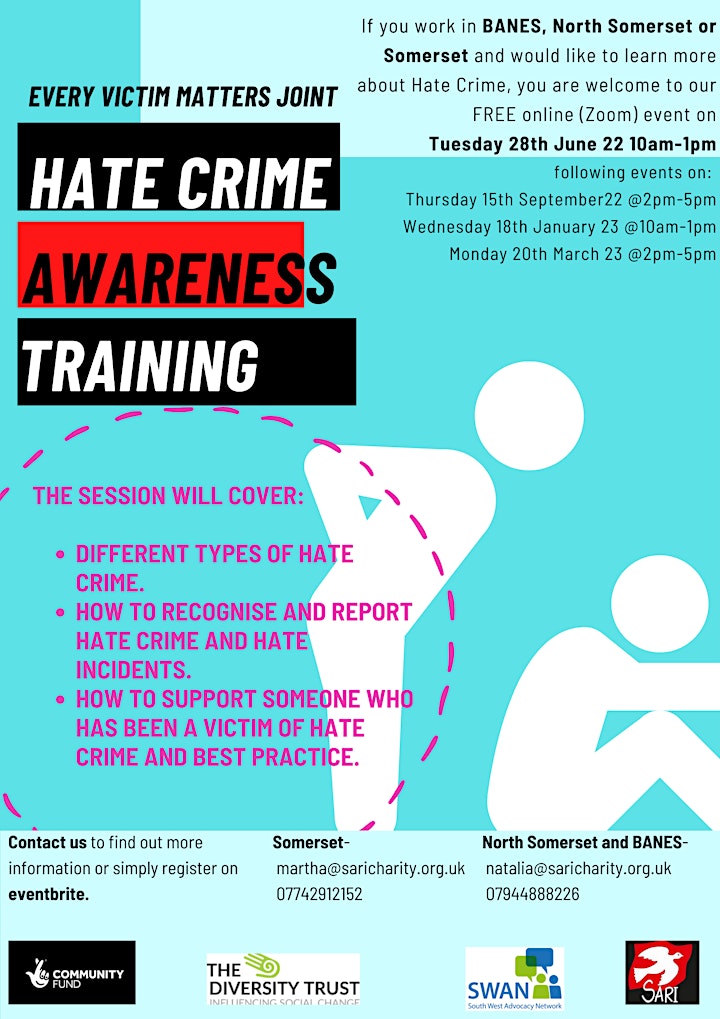 Every Victim Matters- Hate Crime Awareness Session image