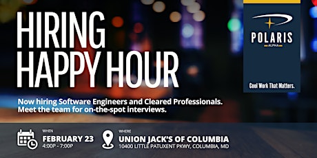 Cleared Professionals Happy Hour & Hiring Event primary image