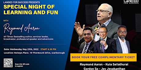 Special Night Of Learning And Fun With Raymond Aaron tickets