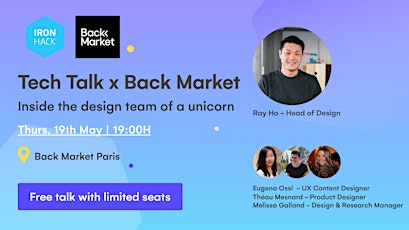 [Tech Talk x Back Market] Inside the design team of a unicorn. tickets