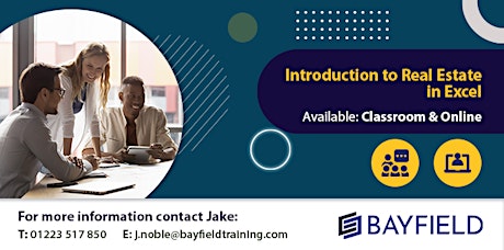 Bayfield Training - Introduction to Real Estate in Excel tickets