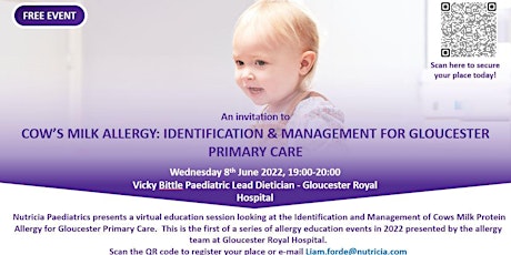 COWS MILK ALLERGY: IDENTIFICATION & MANAGEMENT FOR GLOUCESTER PRIMARY CARE tickets