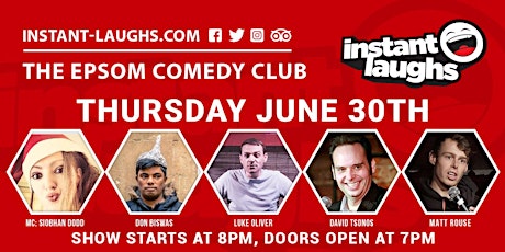 Stand up comedy in Epsom tickets
