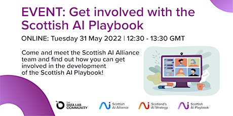 Get involved with the Scottish AI Playbook tickets