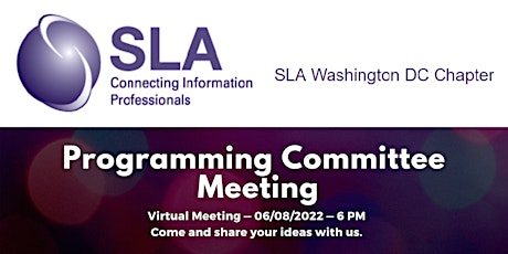 DC SLA Programming Committee Meeting tickets