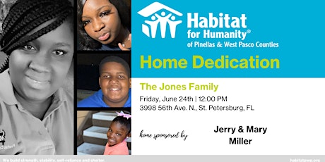 The Jones Family Home Dedication tickets