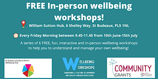 Free wellbeing workshops to help you grow and flourish within life!