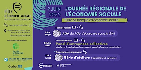 [VIRTUEL] Journée régionale de l'économie sociale GÎM tickets
