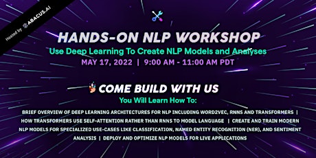 Hands-On NLP Workshop bilhetes