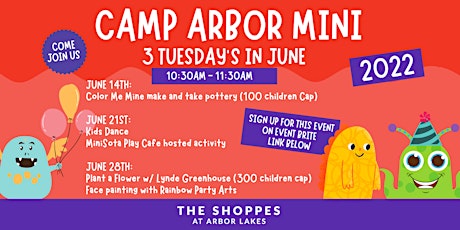 Camp Arbor MINI Day 3 (out of 3) tickets