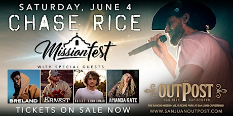 MissionFest 2022 ft. Chase Rice, Breland, Ernest, Bailey Zimmerman & more! tickets