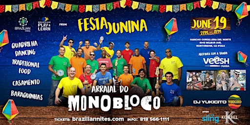 Brazilian Country Festival / Festa Junina featuring Monobloco