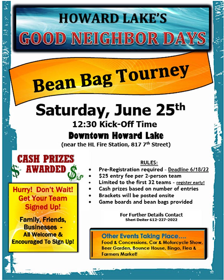 Howard Lake Good Neighbor Days Bean Bag Tournament image