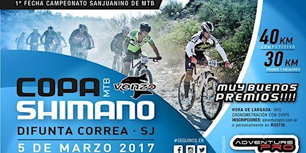 COPA SHIMANO DE MTB , 1era fecha  Campeonato sanjuanino 