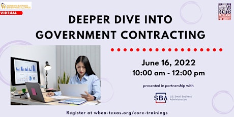 Deeper Dive into Government Contracting tickets