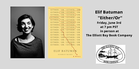 Elif Batuman, "Either/Or Book" Event tickets