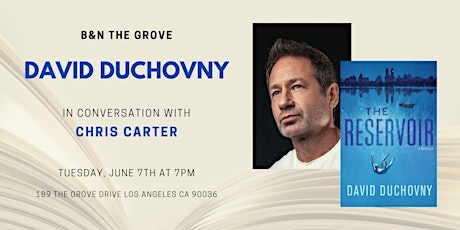 David Duchovny signs THE RESERVOIR at B&N The Grove tickets