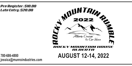 Rocky Mountain Rumble 2022 - Car Show, BBQ & Poker Chip Run tickets