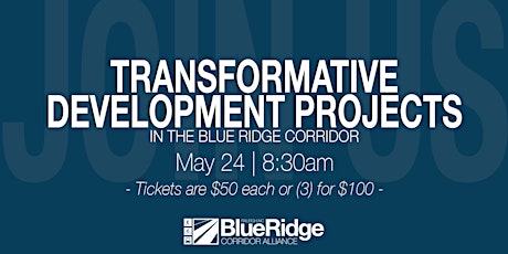 Transformative Development Projects in the Blue Ridge Corridor tickets