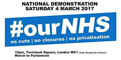 Swindon Coach to NHS Demo London 4th March primary image