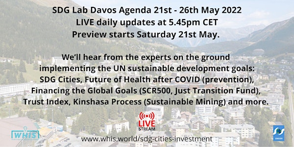 Preview of the SDG Lab Davos 21st May 2022