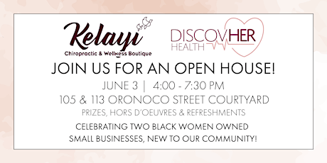 Open House: DiscovHER Health | Kelayi Chiropractic & Wellness Boutique tickets