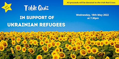 Fundraising Table Quiz in support of Ukranian Refugees tickets