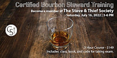 Certified Bourbon Steward Training tickets