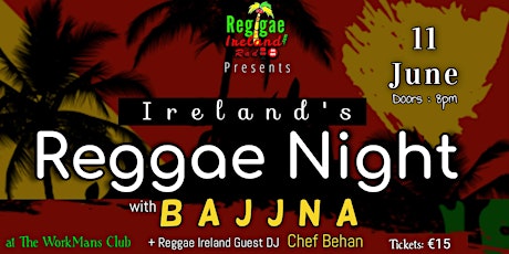Ireland's Reggae Night in Dublin - Live Reggae band Performance + DJ tickets