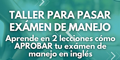 TALLER PARA PASAR EXAMEN DE MANEJO  EN UTAH tickets