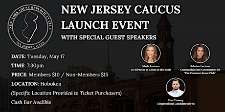 New Jersey Caucus Launch Event