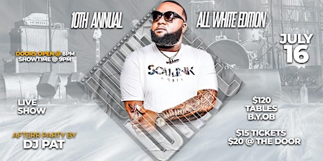 10th Annual All White Edition/JL & Band tickets
