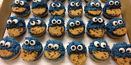 Cookie Monster Cupcake Class primary image