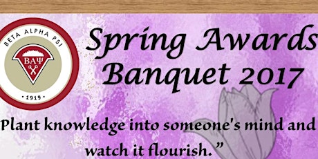 Spring Awards Banquet 2017 - Professionals RSVP primary image