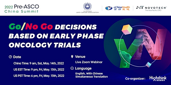 Pre-ASCO China #2: Go/No Go Decisions Based on Early Phase Oncology Trials