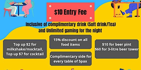 TGIW Dinner + Boardgames @ Well Played Cafe [COMPLIMENTARY SIDES!] tickets