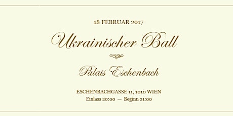 Hauptbild für Ukrainischer Ball 2017 in Wien