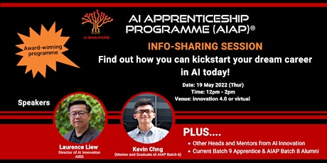 Find out how you can kickstart your dream career in AI today! tickets
