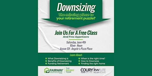 Downsizing, The Missing Piece To Your Retirement Puzzle Seminar