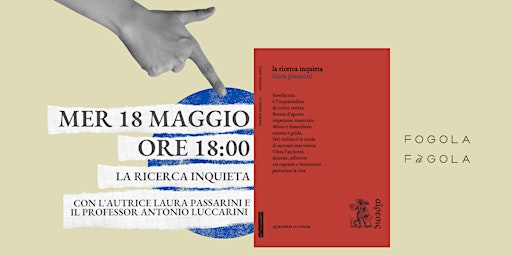 Presentazione del libro di poesie "La ricerca inquieta" di Laura Passarini