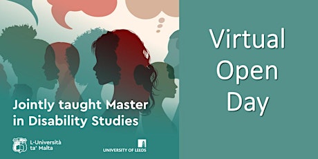Virtual Open Day | Master in Disability Studies (Unis of Malta & Leeds) tickets