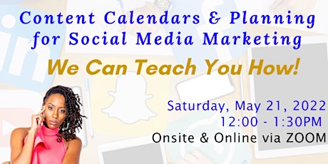 Plan It!  Content Calendars and Planning for Social Media Marketing primary image