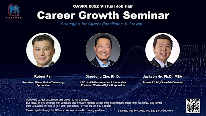 CASPA 2022 Virtual Job Fair & Career Growth Seminar image