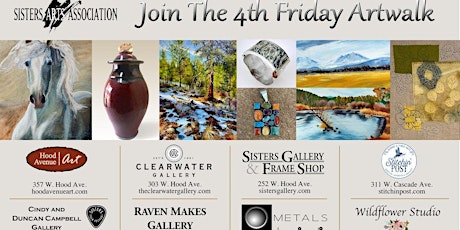 4th Friday Artwalk in Sisters, OR, All-Day 10am-7pm tickets