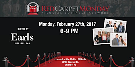 RedCarpetMonday Orlando Business Networking Event hosted at Earls Kitchen + Bar primary image