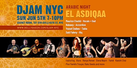 Djam NYC Arabic Night with Live Music & Belly Dance tickets