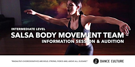Intermediate Salsa Body Movement Team Information Session & Audition tickets