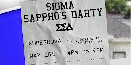Sigma Sappho's Darty tickets