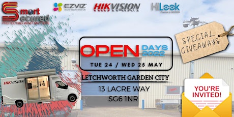 Open Day Smart Secured - Hikvision  Demo VAN Tue 24th & Wed 25th May tickets