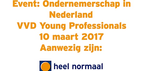 Primaire afbeelding van Ondernemerschap in Nederland - VVD Young Professionals